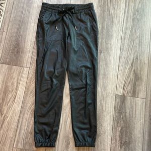 n:Philanthropy faux leather joggers